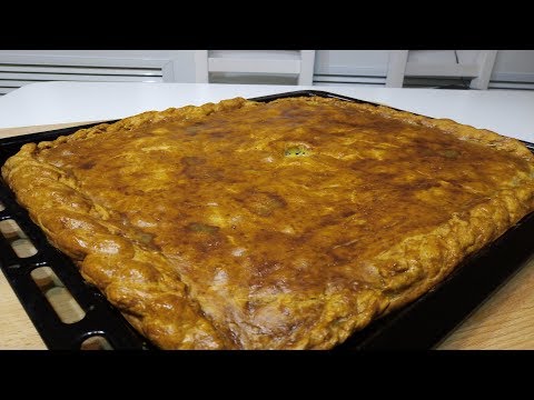 Видео: Пирог с мясом.Очень вкусное тесто.Без дрожжей.Готовьте сразу два.