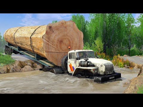 Видео: Скрытые опасности на лесозаготовительных маршрутах вас ШОКИРУЮТ - Spintires Mudrunner 2018