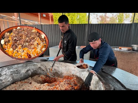 Видео: Настоящий узбекский плов весом 300 кг – каждый звук восхитителен!