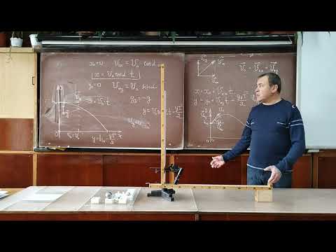 Видео: Рух тіла, кинутого під кутом до горизонту.