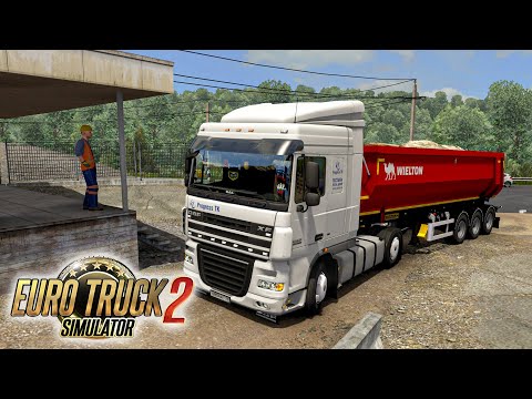 Видео: БОЛЬШЕГРУЗ СНОВА В ДЕЛЕ! ВЕЗУ ПЕСОК НА DAF XF105 БОЛЬШЕГРУЗ 40RUS! EURO TRUСK SIMULATOR 2