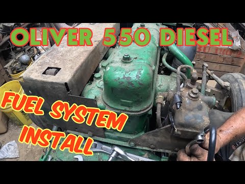 Видео: Установка топливной системы Oliver 550 DIESEL