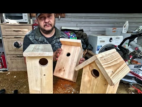 Видео: Собираем скворечник. Осваиваем столярное дело) Дачный будень #164