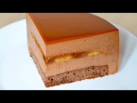 Видео: Муссовый торт Банан Карамель Шоколад ☆ Mousse cake Banana Caramel Chocolate