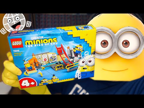 Видео: Секретная лаборатория Миньонов! Лего Миньоны в лаборатории Грю Lego Minions 75546
