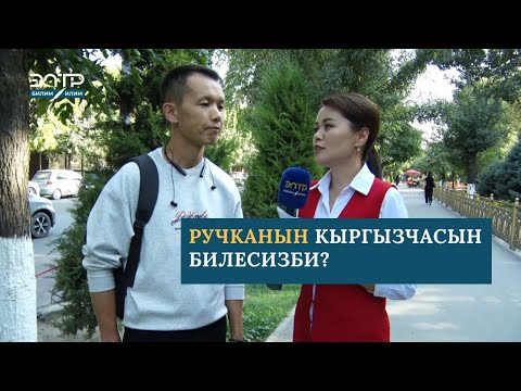 Видео: ТЕЛЕ ТЕСТ/ РУЧКАНЫН КЫРГЫЗЧАСЫН БИЛЕСИЗБИ?