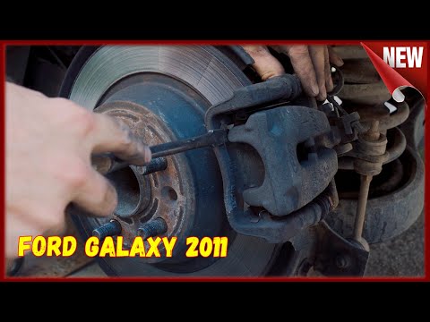 Видео: Замена задних тормозных колодок. Ford Galaxy 2011 Тормозные колодки