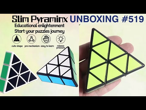 Видео: Unboxing №519 Плоская Пирамидка | Zepuzzles Slim Pyraminx