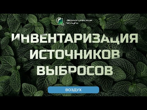 Видео: Инвентаризация источников выбросов (ИИВ)