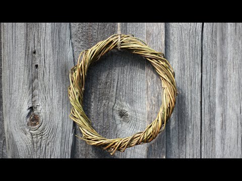 Видео: Венок из лозы хмеля. Мастер-класс