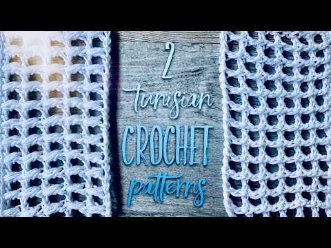 Видео: УЗОР КРЮЧКОМ "Stylish Meshes" ТУНИССКОЕ ВЯЗАНИЕ / ПРОСТО 😉 / Tunisian lace crochet patterns