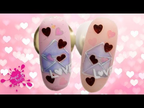 Видео: 💘 ПРОСТОЙ ДИЗАЙН ГЕЛЬ ЛАКОМ ко Дню Святого Валентина 💘💌 Дизайн Ногтей Конверт с КАМИФУБИКАМИ 💌