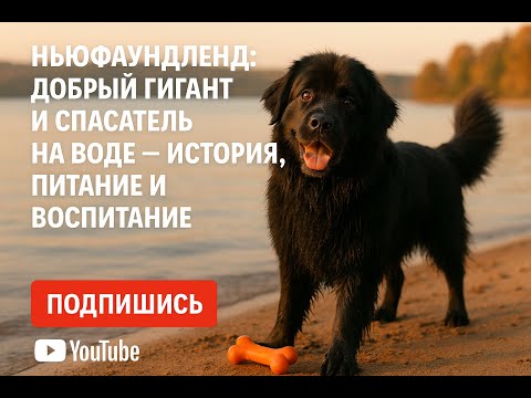 Видео: 🎥Ньюфаундленд: добрый гигант и спасатель на воде — история, питание и воспитание