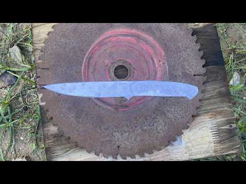 Видео: От Старого Ржавого Диска Пилы До Острого И Красивого Ножа Выживания