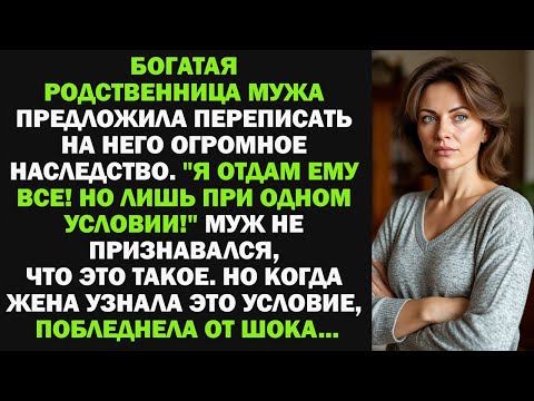 Видео: Родственница мужа перепишет огромное наследство, но при одном условии, от которого я остолбенела...