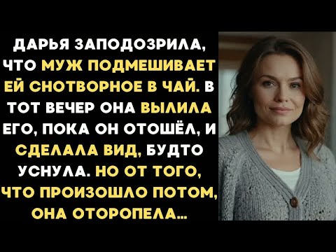 Видео: Дарья заподозрила, что муж подмешивает ей снотворное в чай. Тогда она сделала вид, будто уснула....