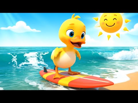 Видео: Утка скользит по калифорнийским волнам 🏄