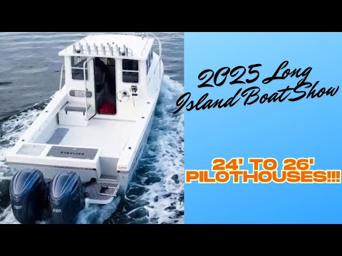 Видео: Выставка лодок на Лонг-Айленде 2025 г. — рубки длиной от 24 до 26 футов!