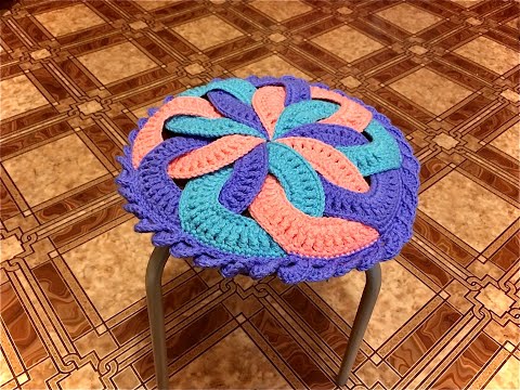 Видео: Оригинальная сидушка для стула крючком/Original crochet chair seat
