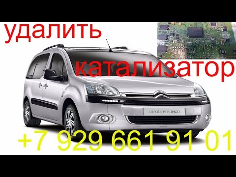 Видео: Чип тюнинг Ситроен Берлинго 2012 г.в., удаление катализатора, отключение второго датчика кислорода