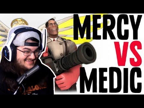 Видео: Реакция фаната TF2 на рэп-баттл MERCY VS MEDIC от JT Music (анимированная версия)!