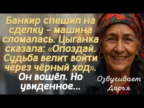 Видео: Банкир спешил на сделку — машина сломалась. Цыганка сказал: «Опоздай. Судьба велит войти через...