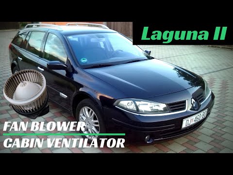 Видео: Вентилятор салона - Вентилятор - Замена (Renault Laguna 2)
