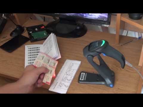 Видео: Сканер штрих кода, Datalogic QW2100