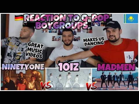 Видео: Reaction to QPOP BOYGROUPS: Ninety one "Su Asty" vs. 10iz "Alemime er" vs. Mad Men "Бері жақында"