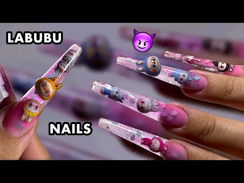Видео: ЦВЕТНЫЕ ГЕЛИ ВМЕСТО ГЕЛЬ ЛАКА 🔥NAIL ART LABUBU, НАРАЩИВАНИЕ ВЕРХНИЕ ФОРМЫ