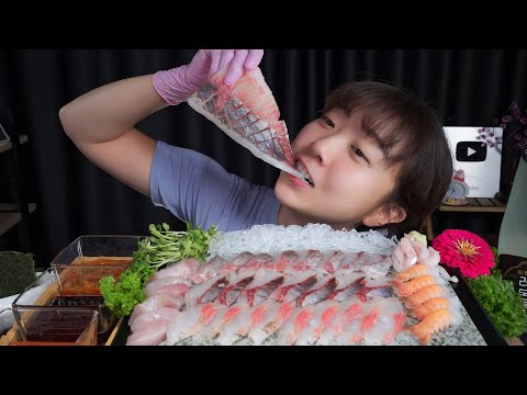 Видео: Сашими/Mukbang eating show