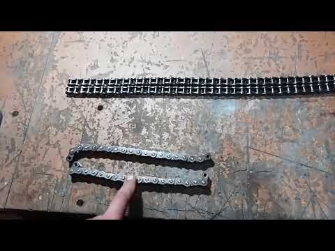 Видео: Траки и гусеница для детского снегохода (2 этап сборки)