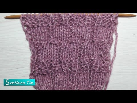 Видео: Фантазийный узор спицами # 659 Мастер класс