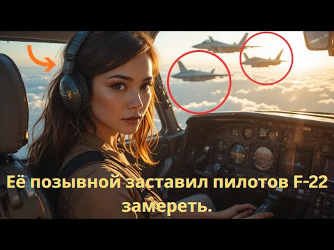 Видео: Её позывной заставил пилотов F 22 замереть - А потом она спасла все 236 жизней на борту