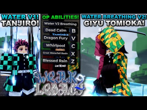Видео: Становление Хаширы Гию Томиоки с помощью водного дыхания V2 в Roblox Weak Legacy 2... Вот что про...
