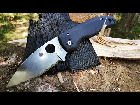 Видео: Нож SHAMAN Spyderco. Уличный тест