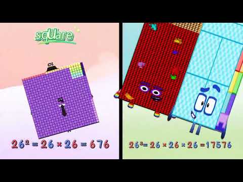 Видео: Изучайте квадрат и куб на ‎@Educationalcorner110(21 to 30) #numberblocks