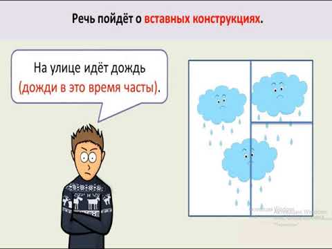 Видео: 8 класс. Русский язык. Знаки препинания при вводных и вставных конструкциях