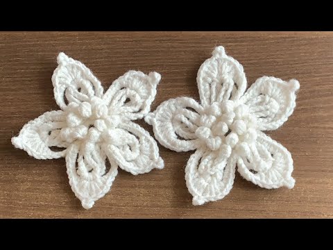 Видео: Цветок. Ирландское кружево #crochet #diy #knitting #ирландскоекружево #handmade #цветок #секретыокси