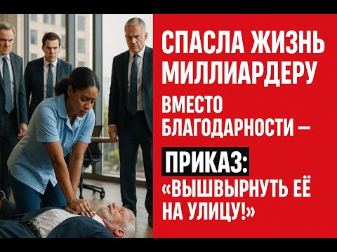 Видео: Бедная уборщица спасла жизнь миллиардеру, а совет директоров приказал вышвырнуть её на улицу
