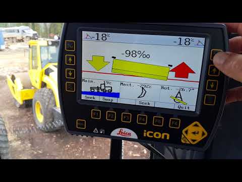 Видео: ICON Grader Работа в режиме 2D датчики