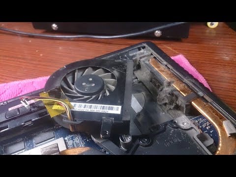 Видео: lenovo G505, замена термопасты и чистка от пыли кулера и радиатора охладжения.