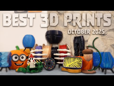 Видео: В поисках лучших 3D-принтов — выпуск за октябрь 2025 г.