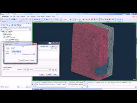 Видео: Пример подготовки и решения задачи литья под давлением с применением каналов охлаждения в форме