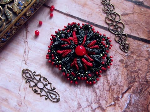 Видео: Фриволите иглой.                                  Мотив "Алина"