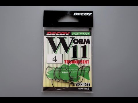 Видео: Видеообзор офсетного крючка Decoy Worm 11 Tournament по заказу Fmagazin