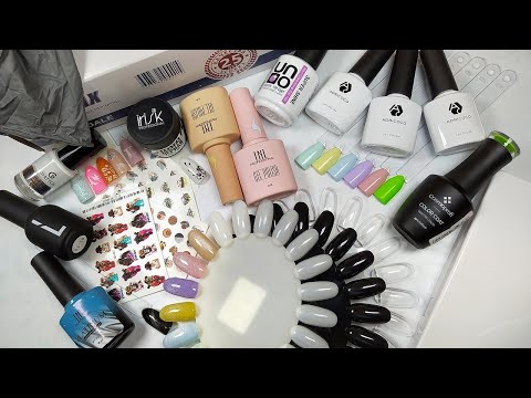 Видео: Распаковка посылки с товарами для маникюра /Обзор материалов для ногтей