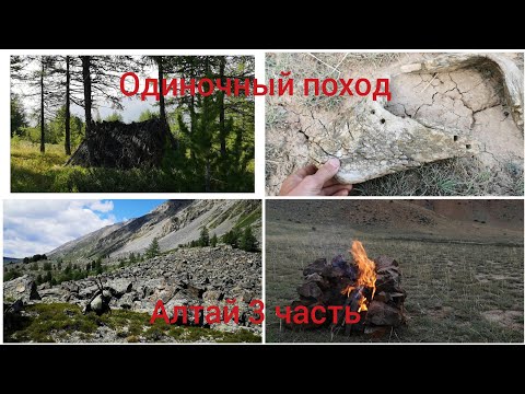 Видео: Одиночный поход-экспедиция, Горный Алтай,  Часть 3.