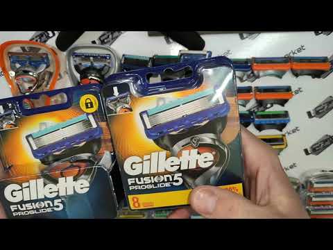 Видео: Обзор Gillette Fusion5, Proglide, Proshield, Skinguard картриджи для бритья на 5 лезвий