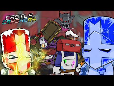 Видео: ЧТО? КТО ОНИ ТАКИЕ!? ЦЕЛЫХ ТРИ БОССА в CASTLE CRASHERS!